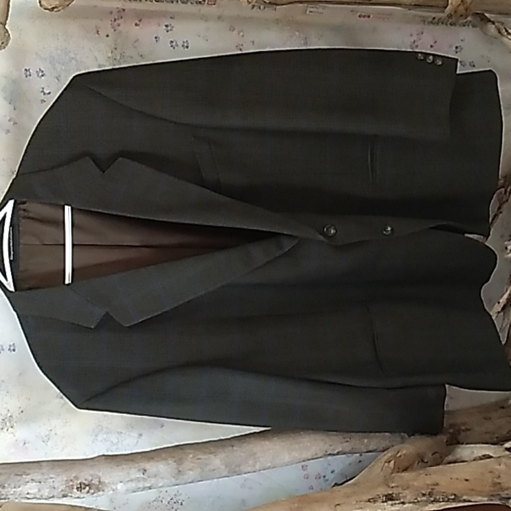 Moores Britanny Men's Size 52 Regular Check Patterned 2 Button Suit Jacket